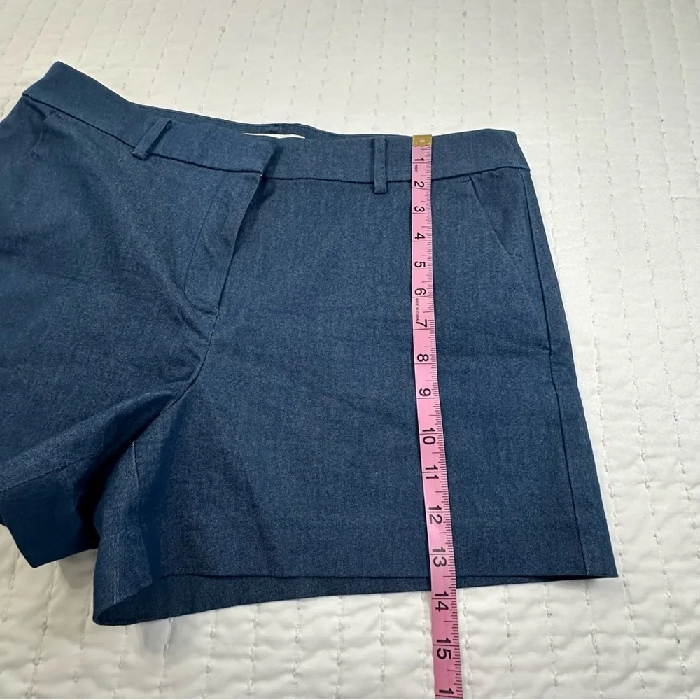 LOFT The Riviera Shorts in Refine Denim High Waist in Blue - Picture 6 of 15